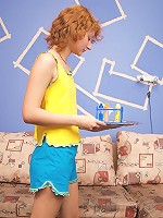 Hot teen Tiffany inserts a soap bubble toy into her wet pussy