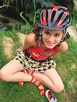 Yummy teen Little Caprice shows off her nude sweet body