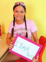 This kinky teen in pigtails just loves to tease her own slit and when she’s all alone at home there is nothing she loves to do more than strip naked and let her fingers tease her warm wet teen slit!